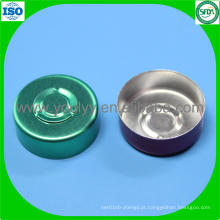 Tampão de alumínio da cor verde de 20mm